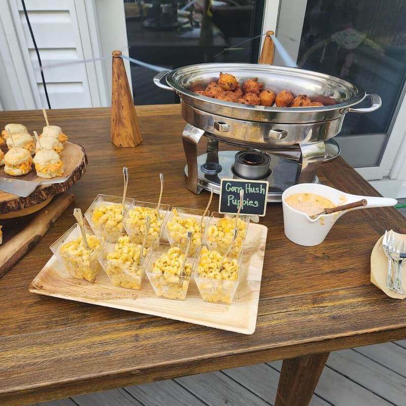 Catering Setup from Between the Hills Events