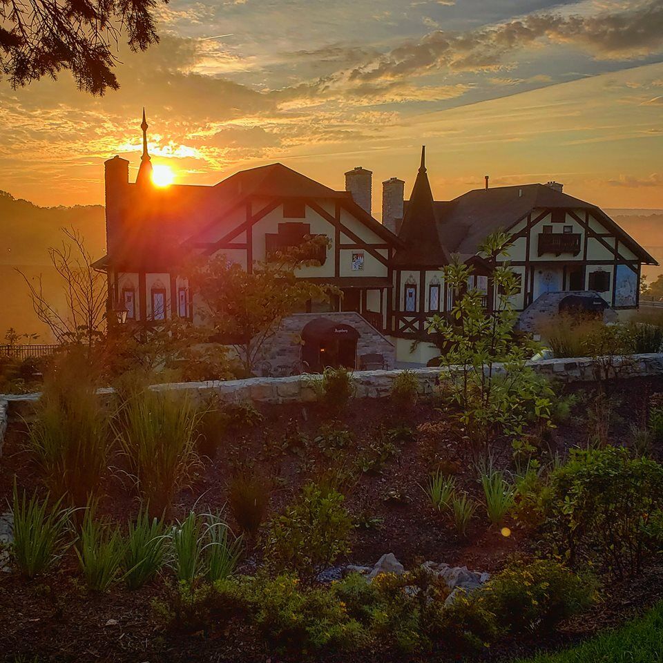 A sunset view at the Bavarian Inn.