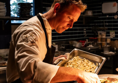 Chef Jason plating at Market Salamander